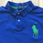 оригинална синя памучна поло тениска с яка POLO RALPH LAUREN Big Pony размер XL от САЩ, снимка 3