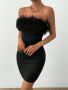 Къса черна рокля, снимка 1 - Рокли - 45917163