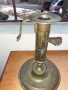 Стар бронзов свещник с механизъм за регулиране на свеща, снимка 3
