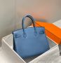 Hermes Birkin agate blue, снимка 2