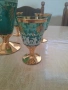 Комплект 6 Чаши и гарафа от Италия ръчно рисувани , снимка 2