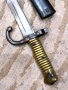 Френски щик нож байонет тесак Шаспо Chassepot M1866 еднакви номера , снимка 3