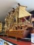 голям стар макет на кораб, снимка 7