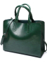  Червена или зелено голяма здрава чанта от екокожа, снимка 1 - Чанти - 45068791