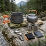Къмпинг комплект за готвене XXL от 15 части – Пълен сет от анодиран алуминий, снимка 2