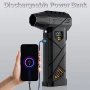 Мощен ръчен въздушен турбо вентилатор, USB презареждане, прахосмукачка за дома, кола, сняг, компютър, снимка 8