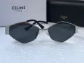 Celine 2024 дамски слънчеви очила ромб два цвята сребърни златни, снимка 12