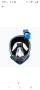 Маска за шнорхелинг, Cressi, силикон/поликарбонат, черно/синьо,S M, снимка 4