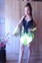 рокля за спортни танци с ресни и кристали, снимка 7