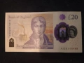 Английска полимерна банкнота QEII Джон £20, кралица Елизабет 2020, снимка 1