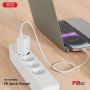 Зарядно за телефон CE10, стенно, PD 65W, 1 x USB-C, бяло – XO, снимка 3