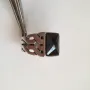 Мъжки сребърен пръстен с оникс, снимка 4
