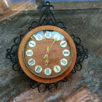Vintage кварцов часовник Янтар . , снимка 5 - Стенни часовници - 45686732