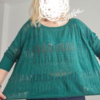 Лек и мек плетен пуловер блуза топ на дупки  L XL XXL размер, снимка 2 - Блузи с дълъг ръкав и пуловери - 45792522