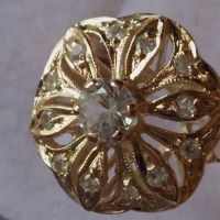 Дамски златен пръстен с циркони , снимка 9 - Пръстени - 45338069