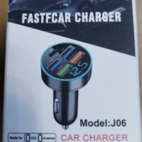 Зарядно за кола 5 в 1 Fastcar charger J06, снимка 1 - Оригинални зарядни - 45463080