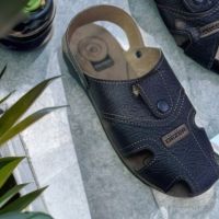 Универсални мъжки кожени сандали за всеки повод, снимка 1 - Джапанки - 45858300