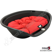 Легло за Куче/Коте - Черно-Червена разцветка - 2 размера - Siesta Deluxe - Ferplast, снимка 2 - За кучета - 44971174
