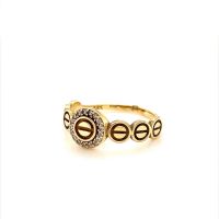 Златен дамски пръстен 2,06гр. размер:56 14кр. проба:585 модел:23558-1, снимка 2 - Пръстени - 45408240