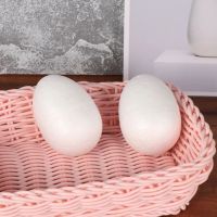 4669 Бели стиропорени яйца за оцветяване и декорация, 6 броя, 7.5 см, снимка 4 - Декорация за дома - 45157135
