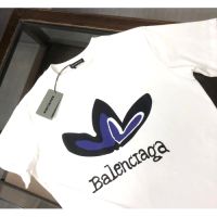 тениска Balenciaga модел 2024 г. унисекс модел,бели и черни тениски с надпис и лого, снимка 3 - Тениски - 45280431