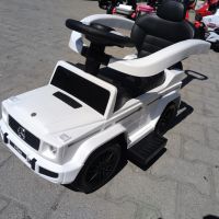 LORELLI кола за яздене с дръжка Mercedes-benz G350d бял, снимка 4 - Детски колички - 45263986