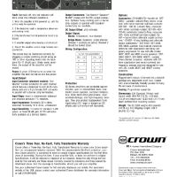 Стъпало Crown CE 2000, снимка 14 - Ресийвъри, усилватели, смесителни пултове - 45875534