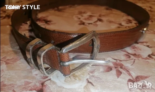 GROOKHORN Оригинал Нов Мъжки Колан Изцяло от Естествена Кожа 110см., снимка 1