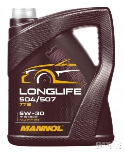 Моторно масло MANNOL Longlife 504/507 5W30 5л , снимка 1