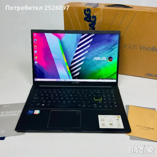 Asus VivoBook 15 OLED/i7-1165G7/20GB DDR4/512GB NVMe/Iris Xe, снимка 1