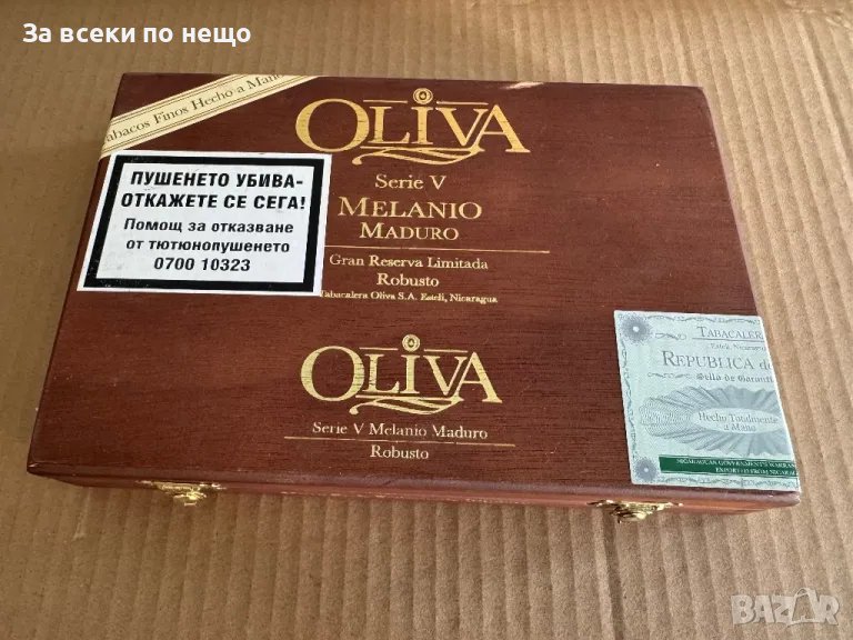 Дървена колекционерска кутия за пури Oliva Serie V Melanio, снимка 1