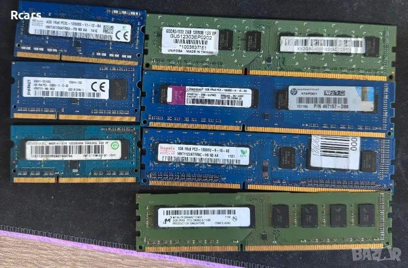 Рам памет за компютър и лаптоп DDR3-1/2/4GB, снимка 1