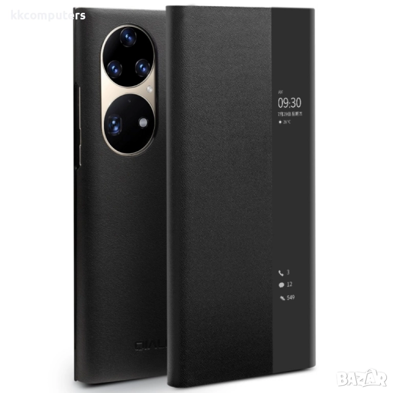 Huawei P50 Pro QIALINO View Window Калъф и Протектор, снимка 1