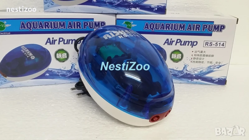 Компресор за Аквариум с 2 Изхода-СУПЕР ТИХ, снимка 1