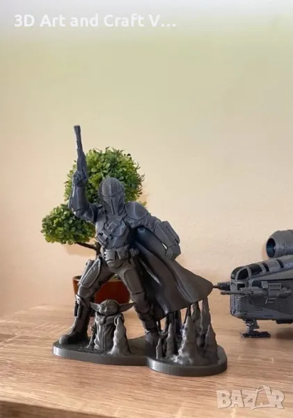 Колекционерска фигура Din Djarin & Grogu: The Mandalorian, снимка 1