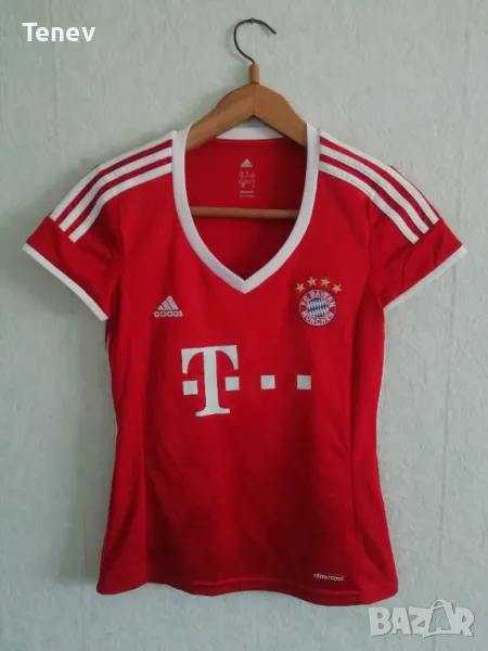 Bayern Munich Adidas нова оригинална дамска тениска фланелка Байерн Мюнхен размер S , снимка 1