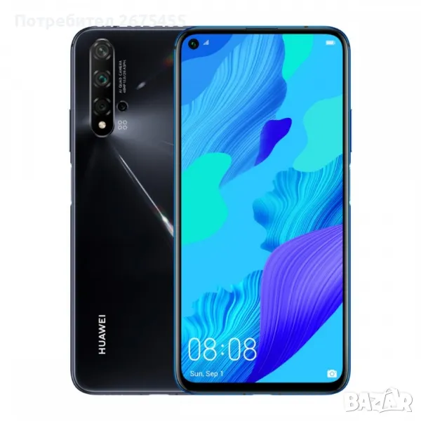 huawei nova 5t перфектен спешно , снимка 1