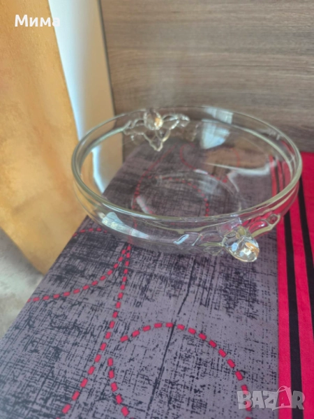 Стъклена фруктиера , снимка 1