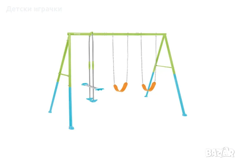 Детска градинска люлка Intex 3в1, сглобяема, 343 x 254 x 211см, пластизол, снимка 1