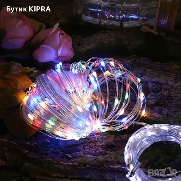 Цветни лампички за коледната елха / 20м/ 160 led светлини, снимка 1