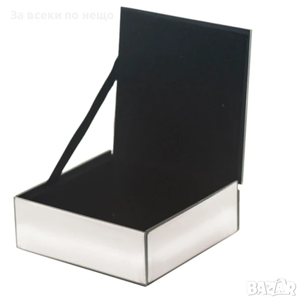 Сребърна кутия за бижута, 10*10*5 см Код P1065, снимка 1