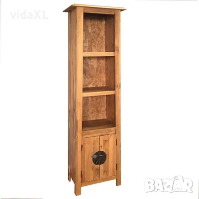 vidaXL Шкаф за баня, свободностоящ, рециклиран бор масив, 48x32x170 см（SKU:246036）, снимка 1