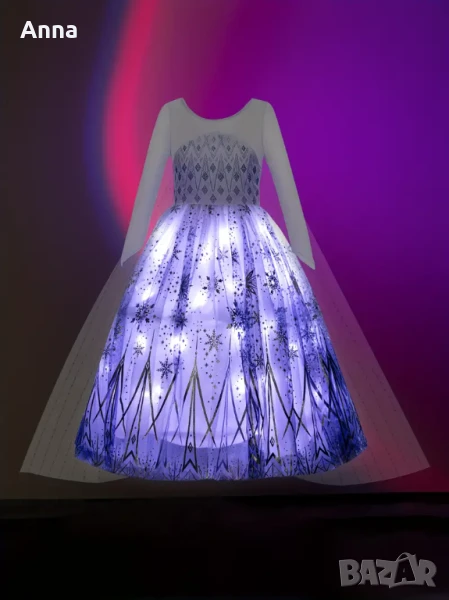 СВЕТЕЩА РОКЛЯ НА ЕЛЗА ОТ ФРОУЗЪН , снимка 1