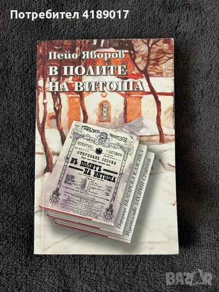 В полите на Витоша - Пейо Яворов, снимка 1