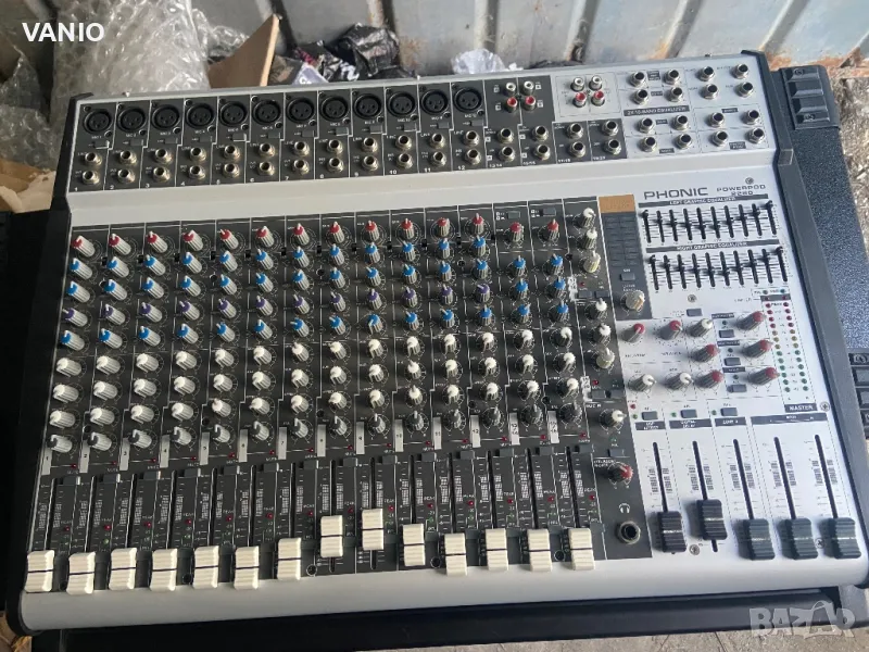 Power Mixer Phonic Пулт с Вградено Стъпало 2х400 Със Ефекти Работи Отлично, снимка 1