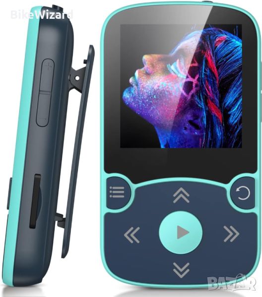 AGPTEK MP3 плейър Bluetooth 5.0 Sport 32GB с 1,5 инчов TFT цветен екран НОВ, снимка 1