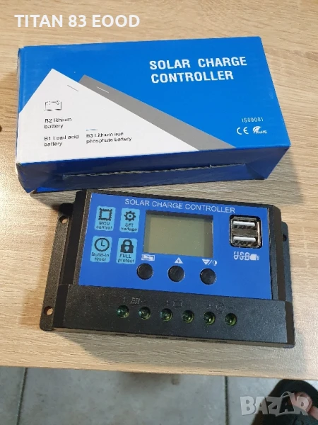 Контролер регулатор за соларни панели 12V-24V 30А, снимка 1