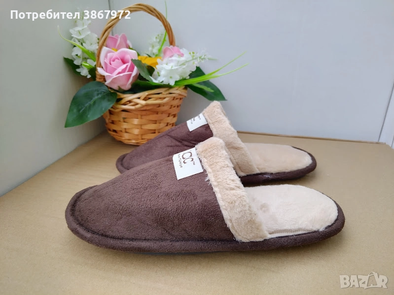 Домашни чехли с пух UCC, снимка 1