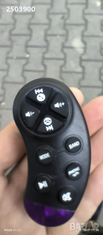 Безжично универсално дистанционно управление за волан 1Tech TS AUTO, за мултимедии 2 DIN, 9 бутона, снимка 1