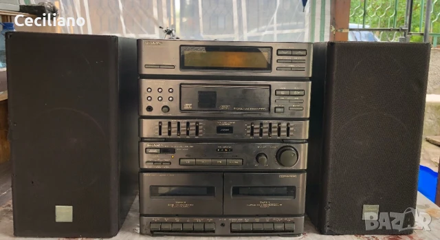 Sharp C500Z-сравнително доста голяма аудио система!, снимка 3 - Аудиосистеми - 50671213